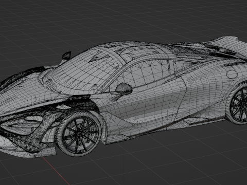 McLaren 765LT 3D 모델