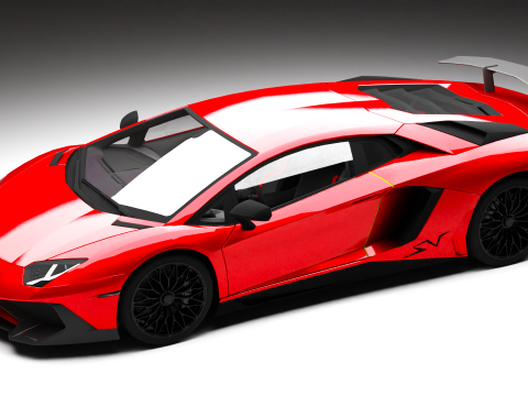 Lamborghini-Aventador SV 3D Model