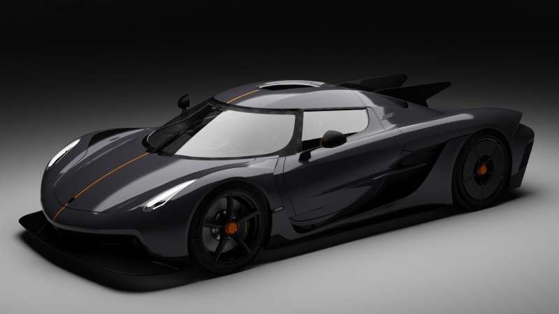 Koenigsegg Jesko Absolut 3D Модель .c4d .max .obj .3ds .fbx .stl .blend 