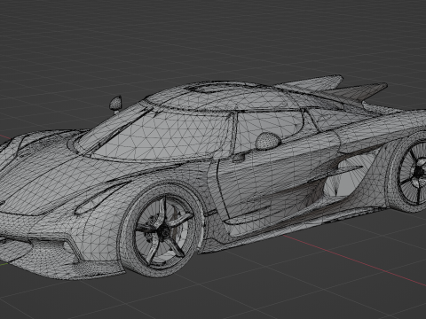 Koenigsegg Jesko Absolut 3D Модель