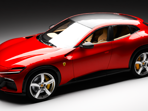 Ferrari Purosangue 3D 모델