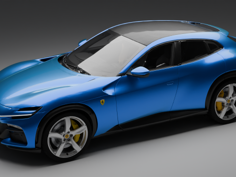 Ferrari Purosangue 3D मॉडल