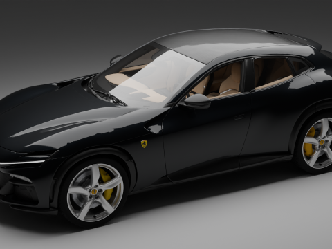 Ferrari Purosangue 3D 모델