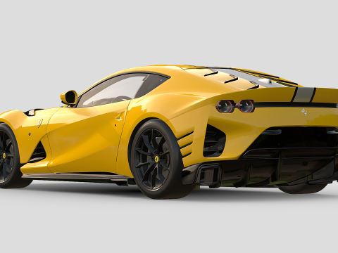 Ferrari 812 Competizione 3D Модель