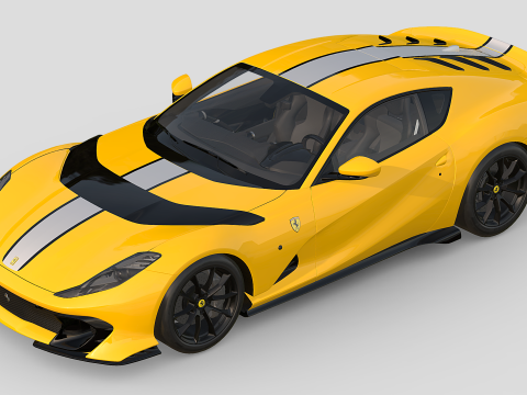 Ferrari 812 Competizione 3D Модель