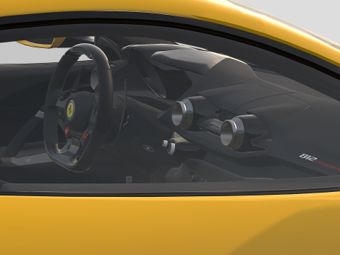 Ferrari 812 Competizione 3D Модель