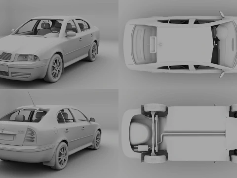Skoda Octavia Tour 2009 3D Model