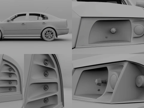 Skoda Octavia Tour 2009 3D Model