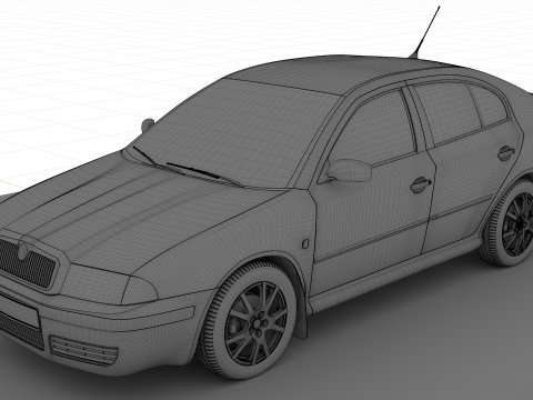 Skoda Octavia Tour 2009 3D Model