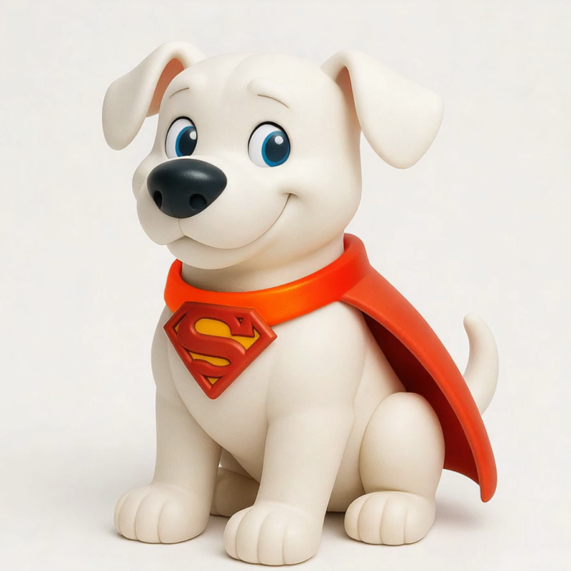 Krypto Super Dog - 3D Printable Hero Pup Figurine 3D Druckmodell .c4d .max .obj .3ds .fbx .stl .blend