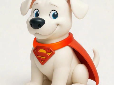 Krypto Super Dog - 3D Printable Hero Pup Figurine 3D Print Model