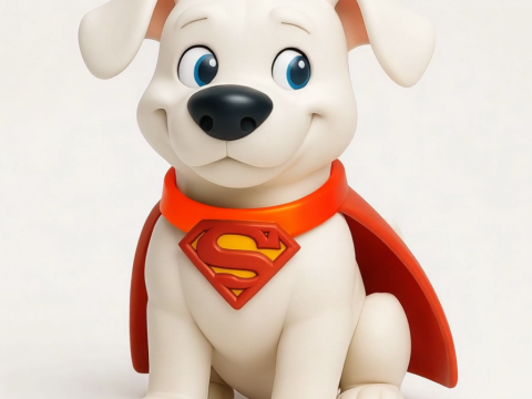 Krypto Super Dog - 3D Printable Hero Pup Figurine 3D Druckmodell