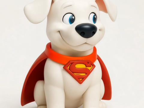 Krypto Super Dog - 3D Printable Hero Pup Figurine 3D Druckmodell