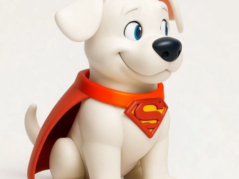 Krypto Super Dog - 3D Printable Hero Pup Figurine 3D Druckmodell