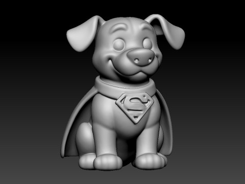 Krypto Super Dog - 3D Printable Hero Pup Figurine 3D Druckmodell