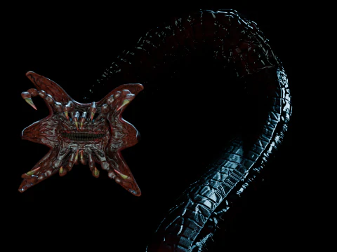 Octalus tentacle 3D Model