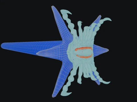 Octalus tentacle 3D Model