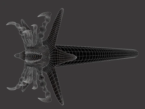 Octalus tentacle 3D Model