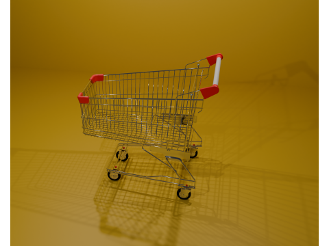 Shopping cart Model 3D