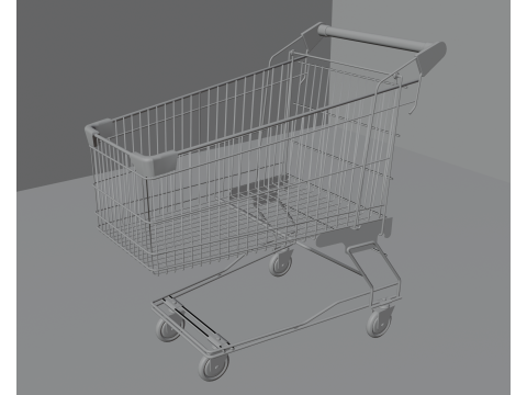 Shopping cart Modello 3D