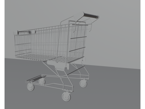 Shopping cart Modello 3D