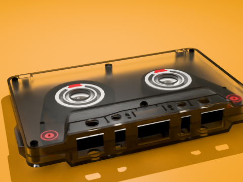 Audio cassette 3D Model