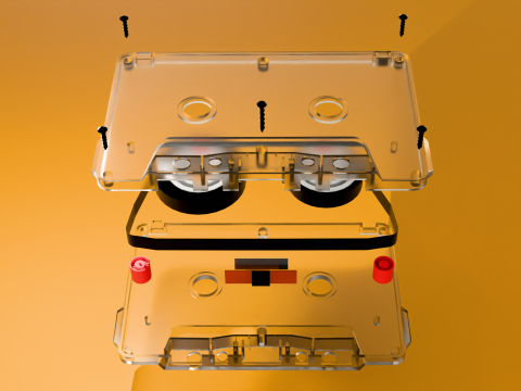 Audio cassette 3D Model