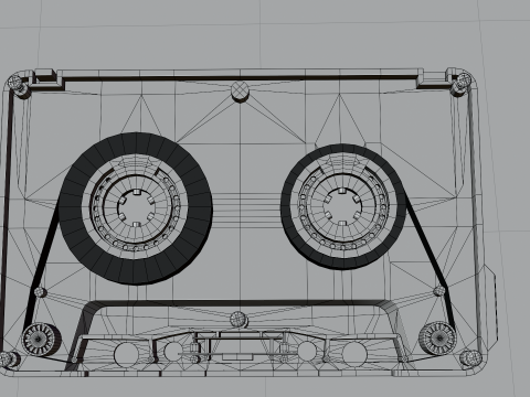 Audio cassette 3D Model