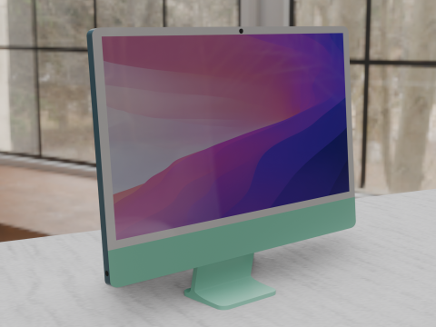 IMac 24 M1-M3 Modelo 3D