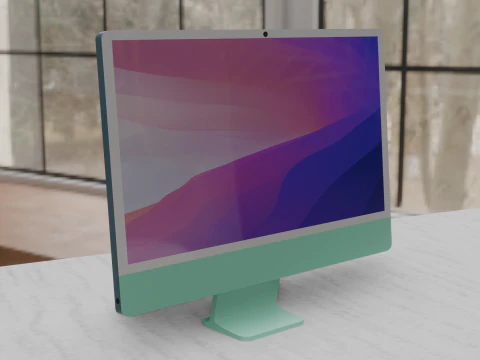 IMac 24 M1-M3 3D Modell