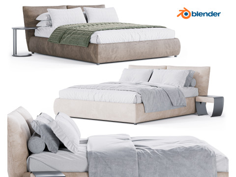 Amadeus Cattelan Italia Bed 3D 모델