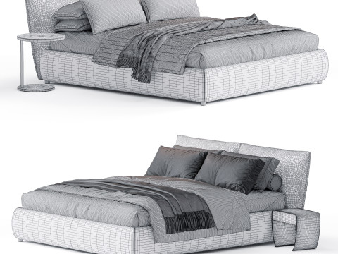 Amadeus Cattelan Italia Bed 3D 模型