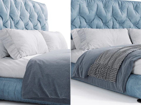 Full Moon Bed by Bonaldo 3D Model