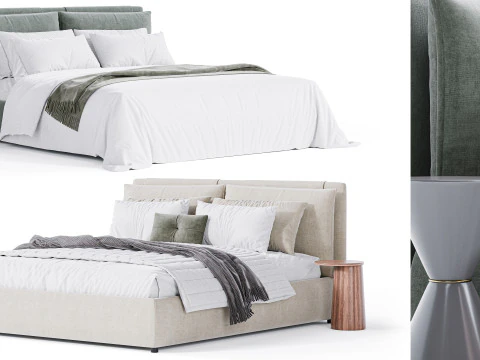 Blend Bed By Diotti 3D Model