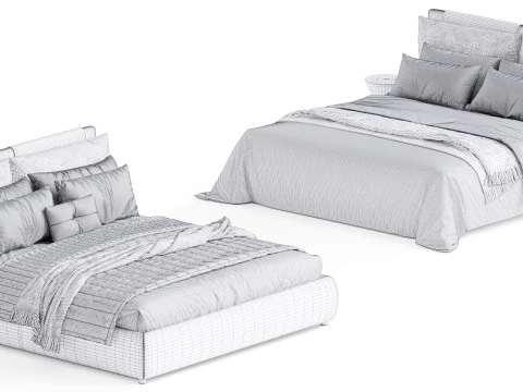 Blend Bed By Diotti 3D Model