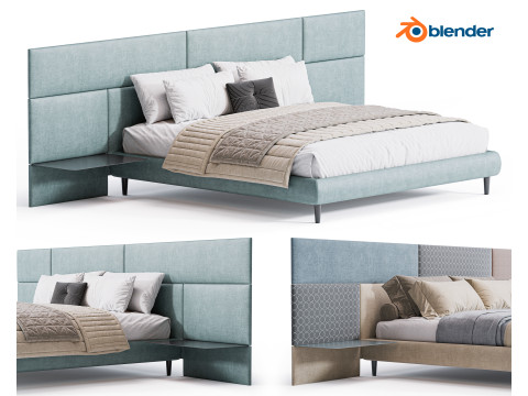Boiserie Jolly Bed By Diotti 3D Model