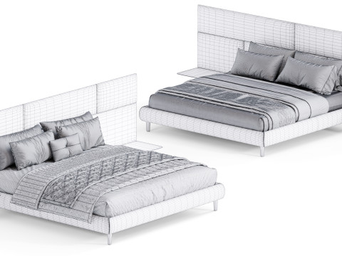 Boiserie Jolly Bed By Diotti 3D Model