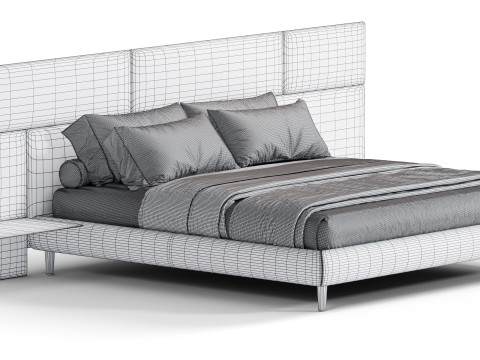 Boiserie Jolly Bed By Diotti 3D Model