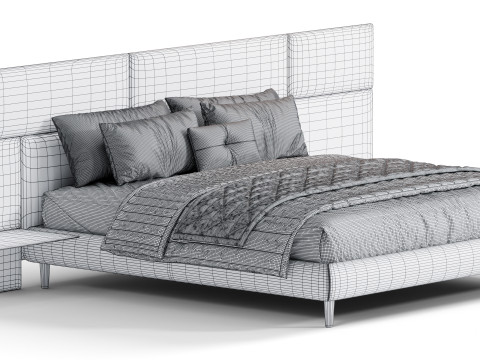 Boiserie Jolly Bed By Diotti 3D Model