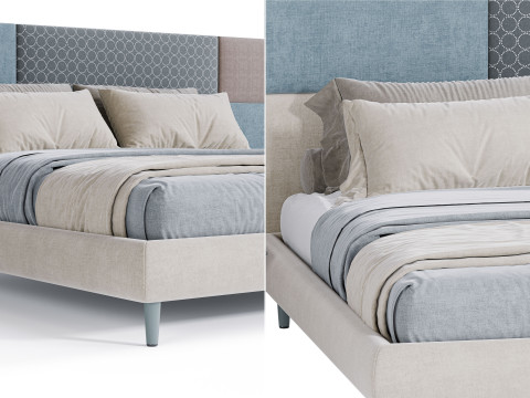 Boiserie Jolly Bed By Diotti 3D Model