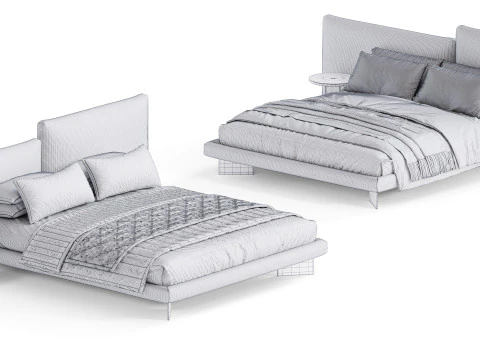 Cooper Bed By Diotti 3D Model