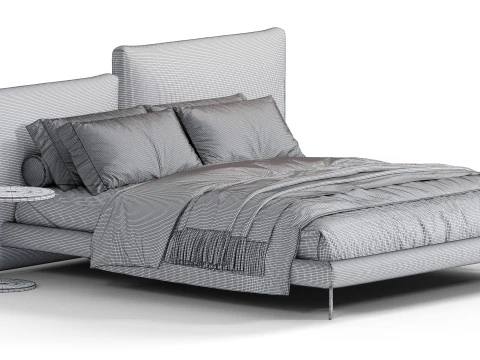 Cooper Bed By Diotti 3D Model