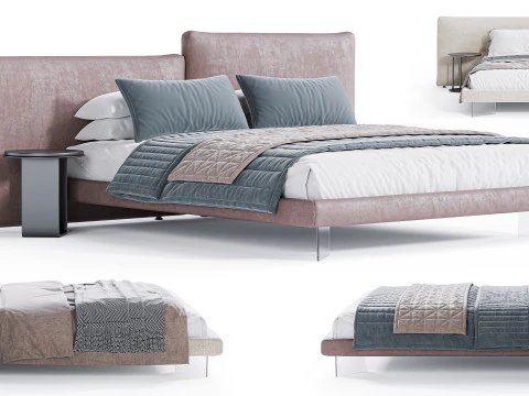 Cooper Bed By Diotti 3D Model