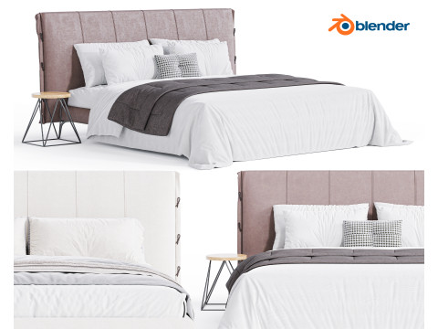 Cuff Bed By Bonaldo 3D Model