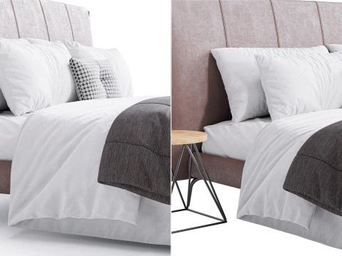 Cuff Bed By Bonaldo 3D Model