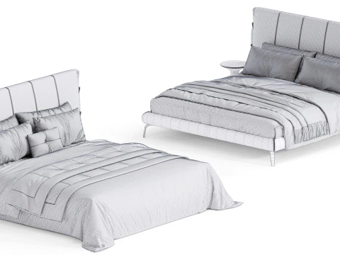 Cuff Bed By Bonaldo 3D Model