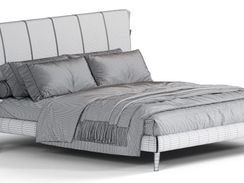 Cuff Bed By Bonaldo 3D Model