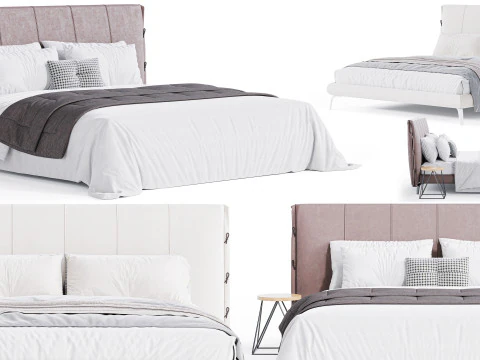 Cuff Bed By Bonaldo 3D Model
