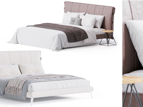 Cuff Bed By Bonaldo 3D Model