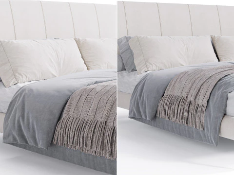 Cuff Bed By Bonaldo 3D Model
